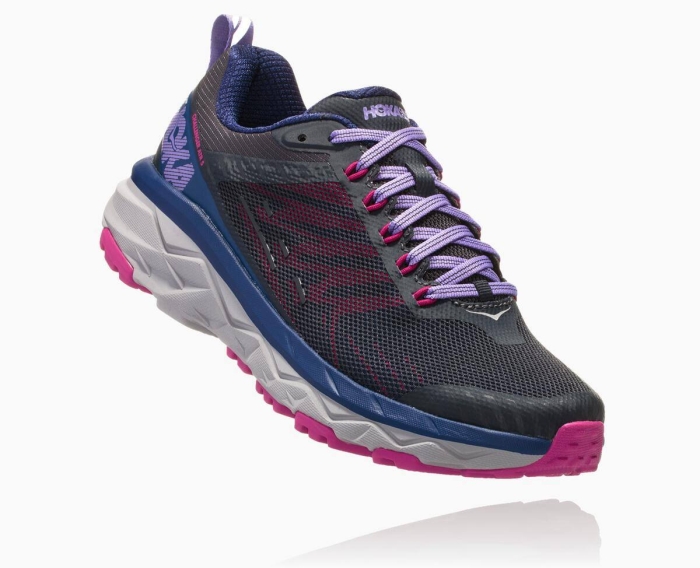 Hoka Løpesko Asfalt Outlet - HOKA ONE ONE Challenger ATR 5 Dame Svart/Lilla [NO-98GSTM]